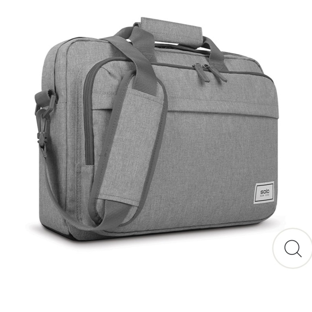 Solo New York Gray Laptop Bag RE:NEW BRIEFCASE